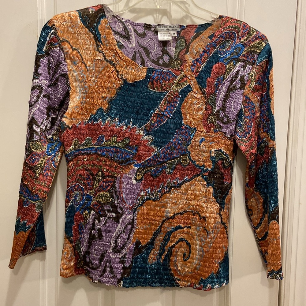 Alberto Makali fitted Krinkle Top